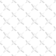 Image showing White small and big stars seamless pattern