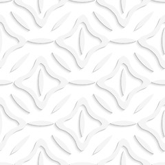 Image showing White ovals and squares seamless pattern