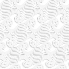 Image showing White abstract sea wave lines seamless