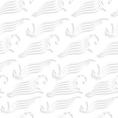 Image showing White abstract sea wave shapes seamless