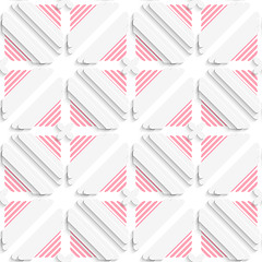 Image showing Diagonal layered frames and red lines pattern