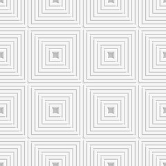 Image showing White offset squares tile ornament