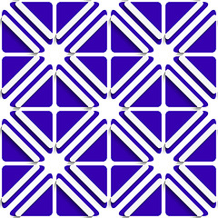 Image showing Diagonal white frames and deep blue pattern