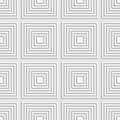 Image showing White squares on white tile ornament