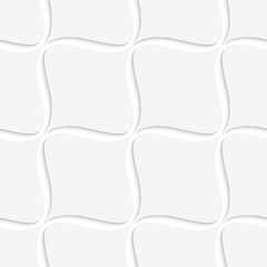 Image showing White diagonal wavy squares seamless pattern