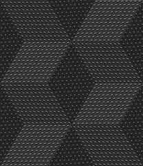 Image showing Red 3d cubes with embossed dots seamless pattern