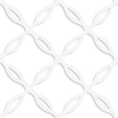 Image showing White curved squares net seamless pattern