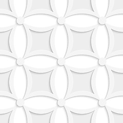 Image showing Geometric white and gray pattern with pointy squares