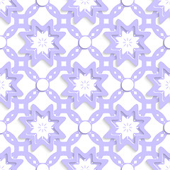 Image showing Light purple with stars and dots layered seamless