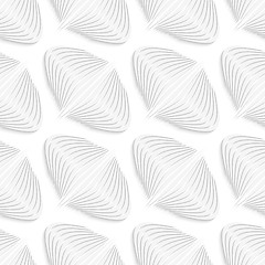 Image showing White diagonal onion shape seamless pattern