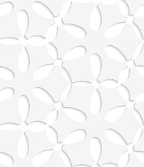 Image showing White simple flower seamless pattern