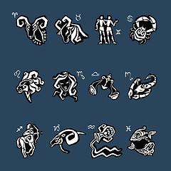 Image showing Horoscope. Zodiac  set.