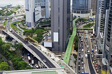 Image showing Traffic in hong kong city