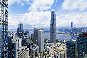 Image showing Modern Buildings in Hong Kong finance district