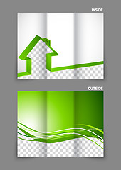 Image showing Real estate tri-fold brochure