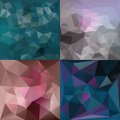 Image showing Polygonal Geometric backgrounds.