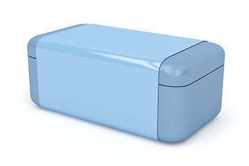 Image showing Blue plastic box