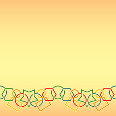 Image showing seamless vector background with figured multicolored chain