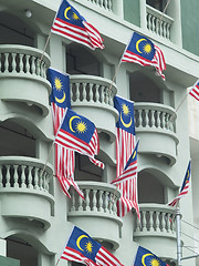 Image showing Malaysian flags