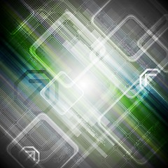 Image showing Abstract hi-tech background