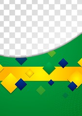 Image showing Abstract background in Brazilian colors