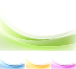 Image showing Abstract wavy backgrounds. Gradient mesh