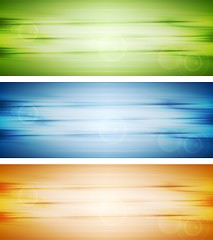 Image showing Abstract shiny banners