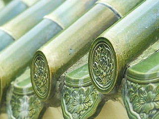 Image showing Chinese roof tiles