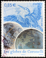 Image showing Coronelli Globes Stamp