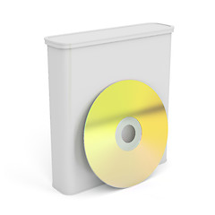 Image showing Plastic box and disc