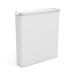 Image showing White plastic rounded box