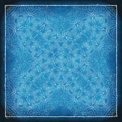 Image showing Blue background with white pattern