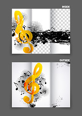 Image showing Music tri fold brochure