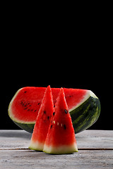 Image showing Sliced ripe watermelon