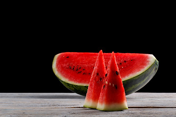 Image showing Slices of watermelon