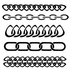 Image showing silhouettes of chain