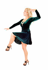 Image showing Dancing young woman.