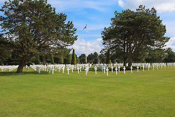 Image showing The American cemetery at Omaha Beach