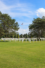 Image showing The American cemetery at Omaha Beach