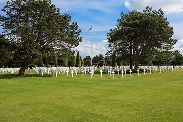 Image showing The American cemetery at Omaha Beach