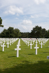 Image showing The American cemetery at Omaha Beach