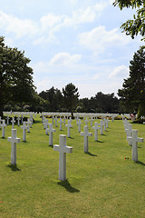 Image showing The American cemetery at Omaha Beach