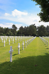 Image showing The American cemetery at Omaha Beach