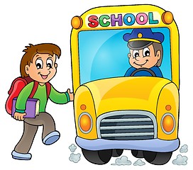 Image showing Image with school bus theme 5