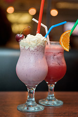 Image showing cocktails milkshake