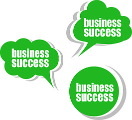 Image showing business success. Set of stickers, labels, tags. Business banners, Template for infographics