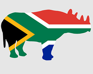 Image showing Southafrican rhino