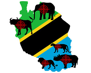 Image showing Big Five Tanzania cross lines