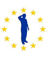 Image showing European salute