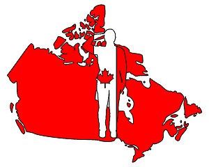 Image showing Canadian salute